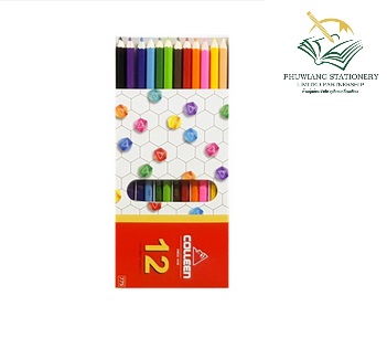 สีไม้ยาว 12 สี คลอรีน - ภูเวียงเครื่องเขียน